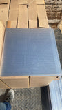 LAMINA MICROPERFORADA METALICA COLOR ALUMINIO SATINADO 2" X 2"